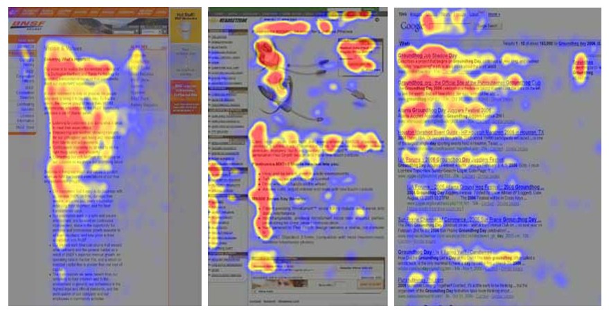 網頁瀏覽者的“F”型眼球軌跡